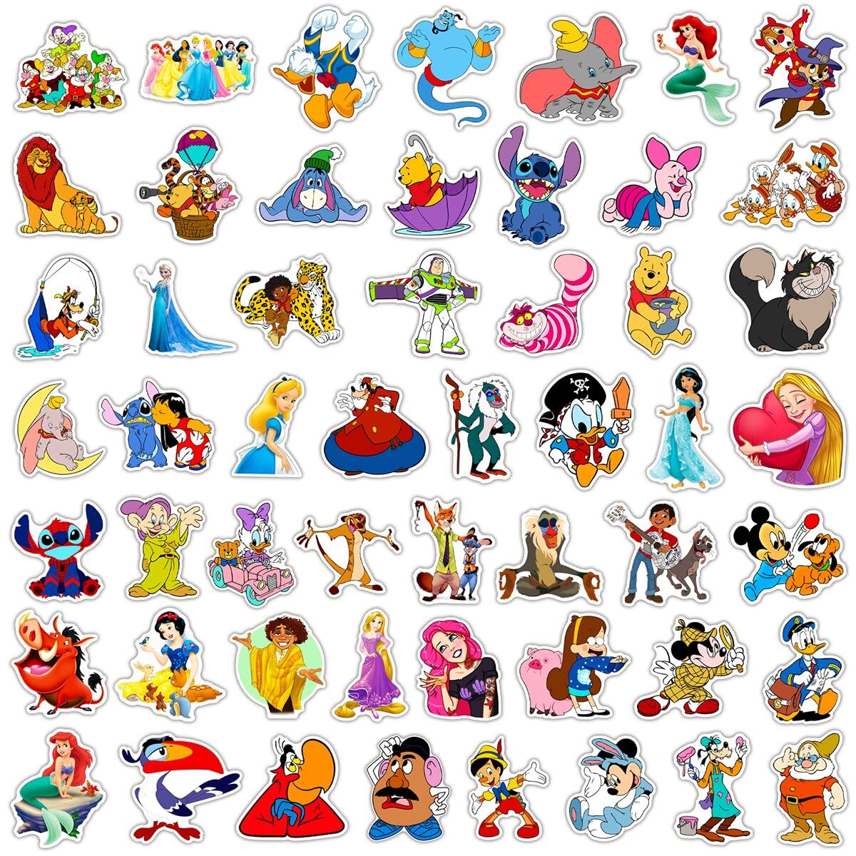 K-Pop Demon Hunters DIY "Make-A-Face" Sticker Set | 24-Sheet Saja Boys & Huntrix Interactive Party Decals