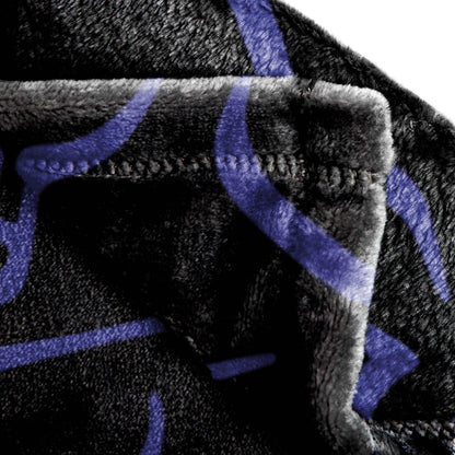 Saja Boys & Huntrix Chibi Plush Throw | K-Pop Demon Hunters Lavender Aesthetic Dorm Blanket