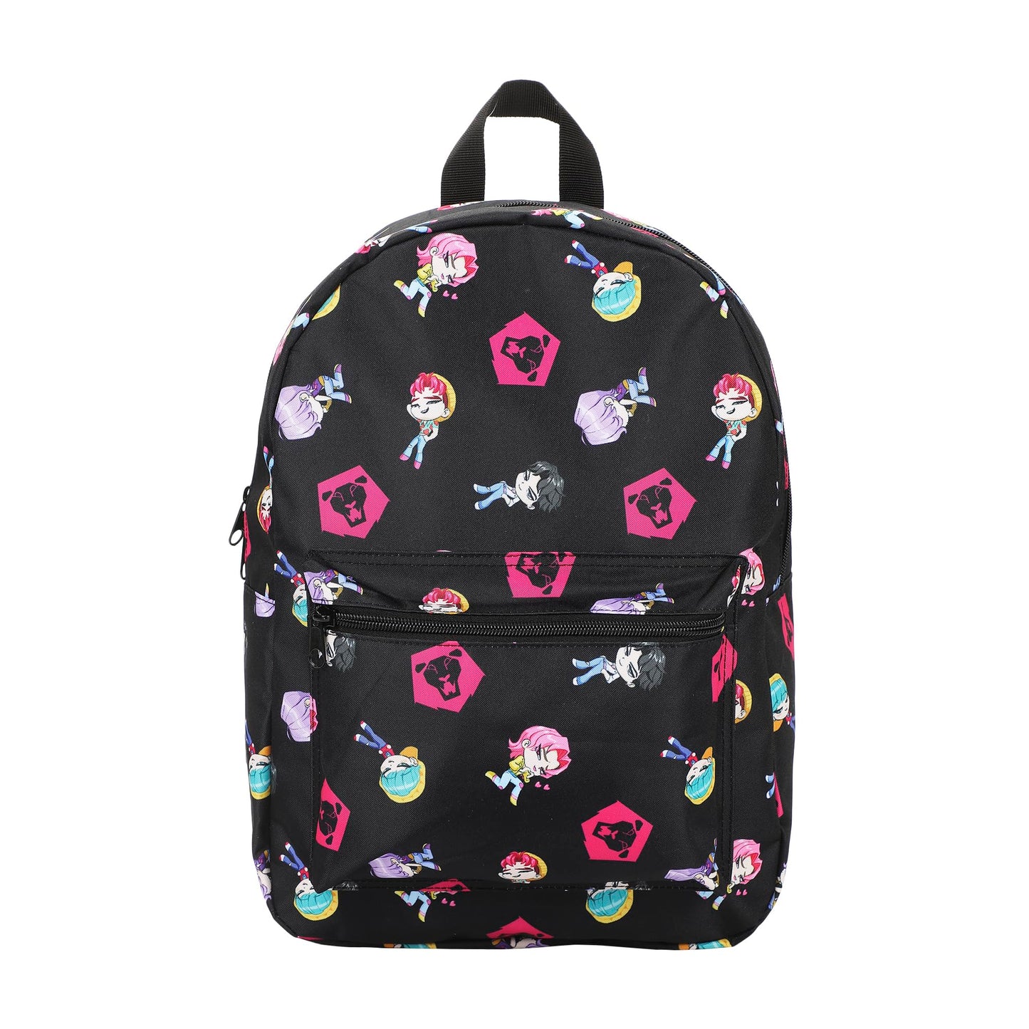 Saja Boys "Dark Idol" All-Over Print Backpack | 16.5" K-Pop Demon Hunters Tech Streetwear Bag
