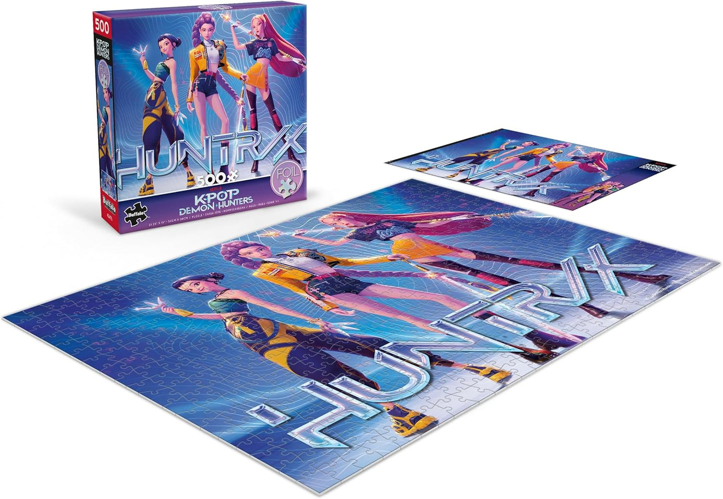 Buffalo Games Huntrix: K-Pop Demon Hunters 500-Piece Foil Jigsaw Puzzle