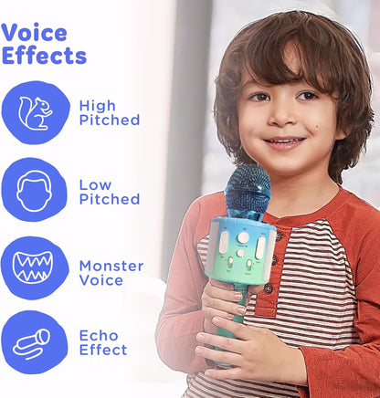 Huntrix "Vocal Star" Kids Karaoke Microphone - Bluetooth & Pre-Loaded Songs for Aspiring Hunters