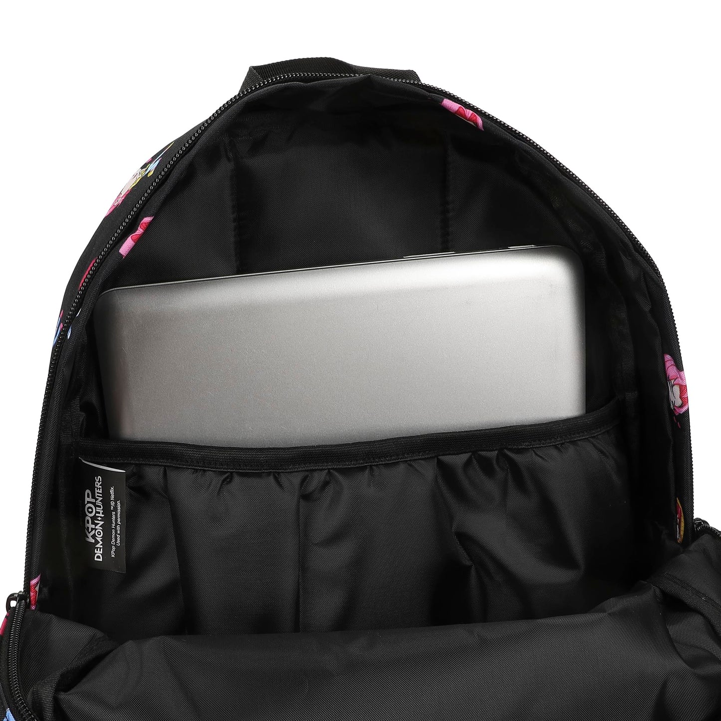 Saja Boys "Dark Idol" All-Over Print Backpack | 16.5" K-Pop Demon Hunters Tech Streetwear Bag