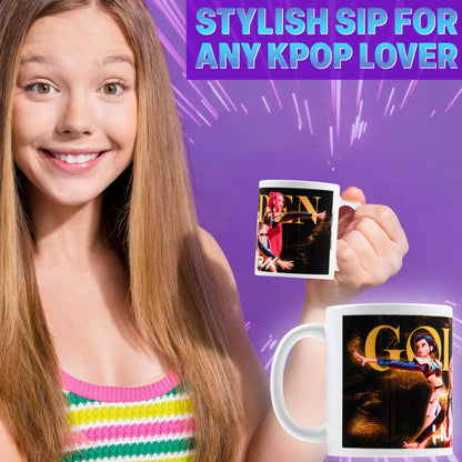 Saja Boys "The Pride" 11oz Ceramic Mug | K-Pop Demon Hunters White Idol Coffee Cup