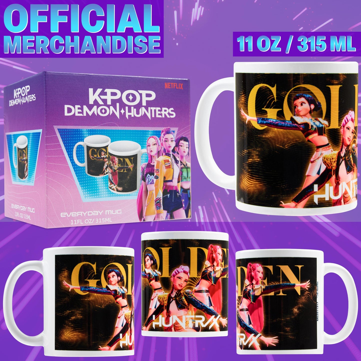 Saja Boys "The Pride" 11oz Ceramic Mug | K-Pop Demon Hunters White Idol Coffee Cup