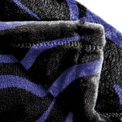 Saja Boys & Huntrix Chibi Plush Throw | K-Pop Demon Hunters Lavender Aesthetic Dorm Blanket