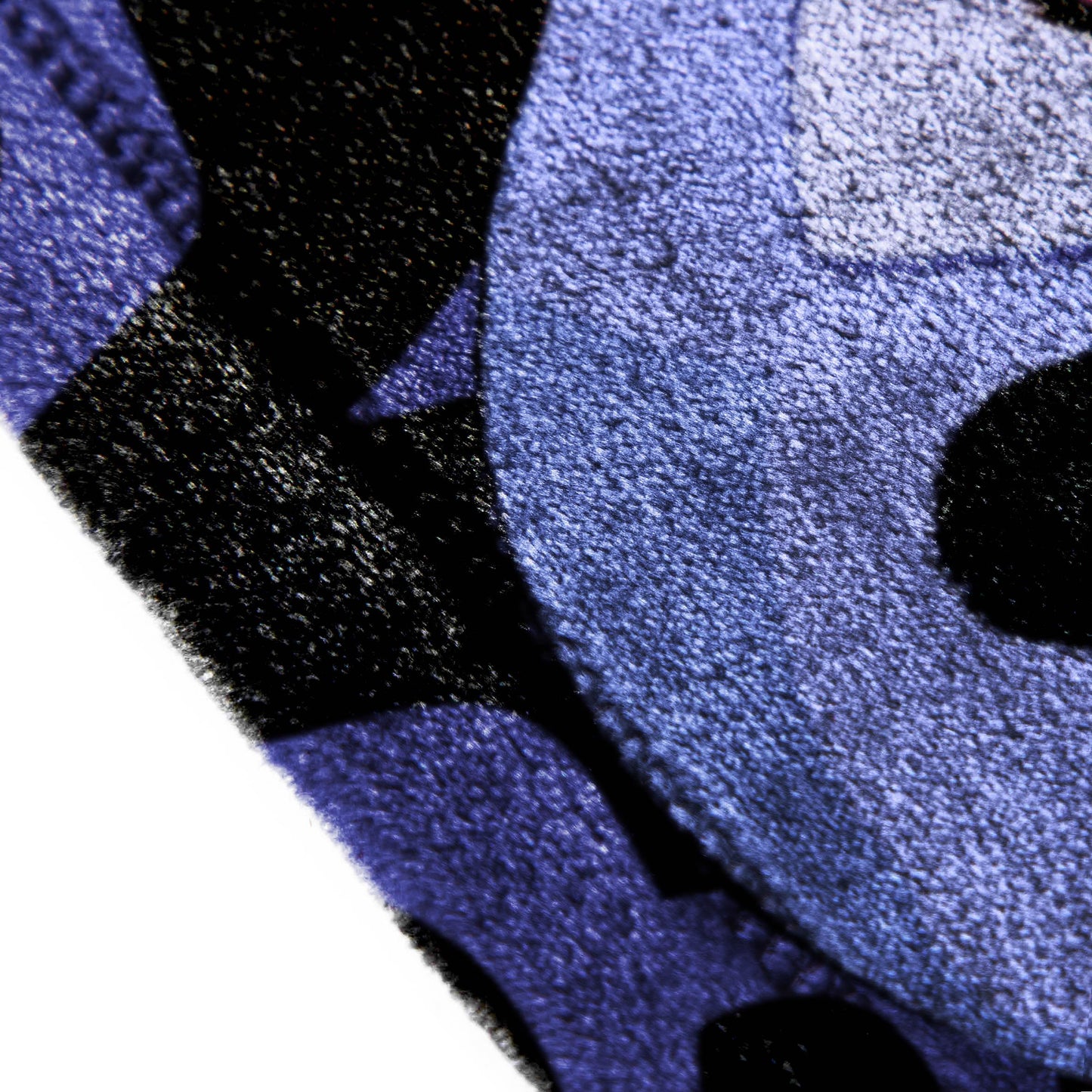 Saja Boys & Huntrix Chibi Plush Throw | K-Pop Demon Hunters Lavender Aesthetic Dorm Blanket