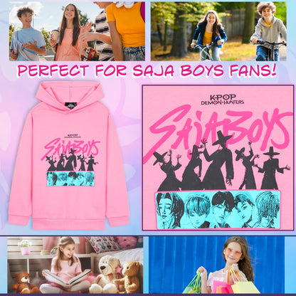 K-Pop Demon Hunters Hoodie for Girls & Teens — Officially Licensed Warm Pullover