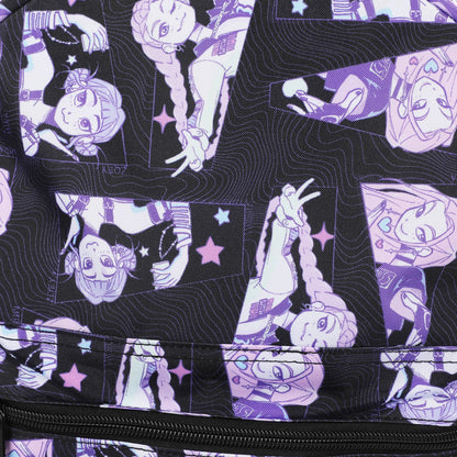 Saja Boys "Dark Idol" All-Over Print Backpack | 16.5" K-Pop Demon Hunters Tech Streetwear Bag