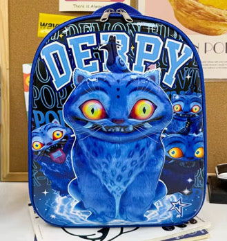HUNTRIX ita bag clear window backpack for KPop Demon Hunters fans, pin and badge display mini backpack