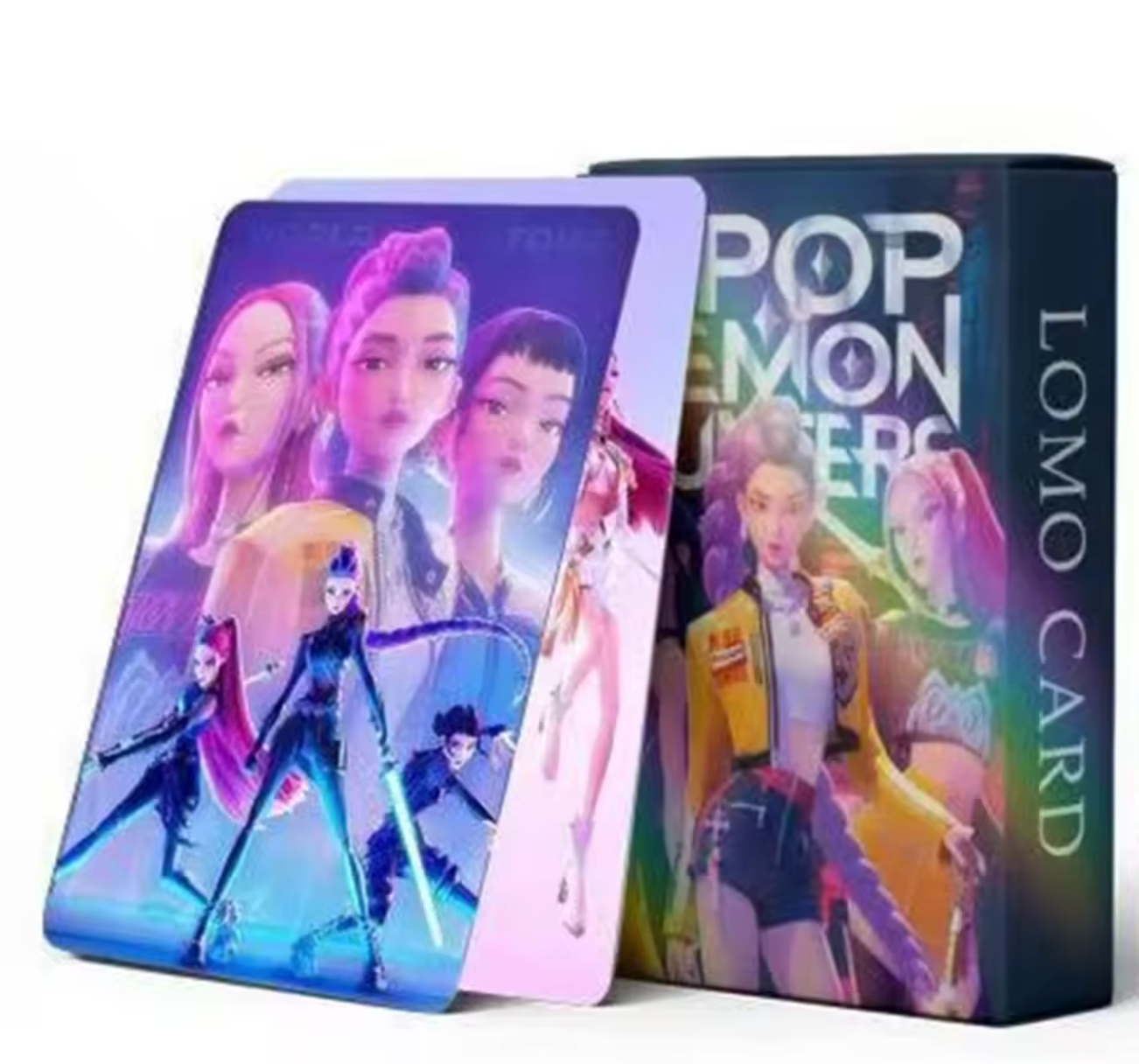 Official HUNTR/X (Huntrix) Soul Energy LOMO card mystery set with decorative collector's storage box and high-definition photo cards