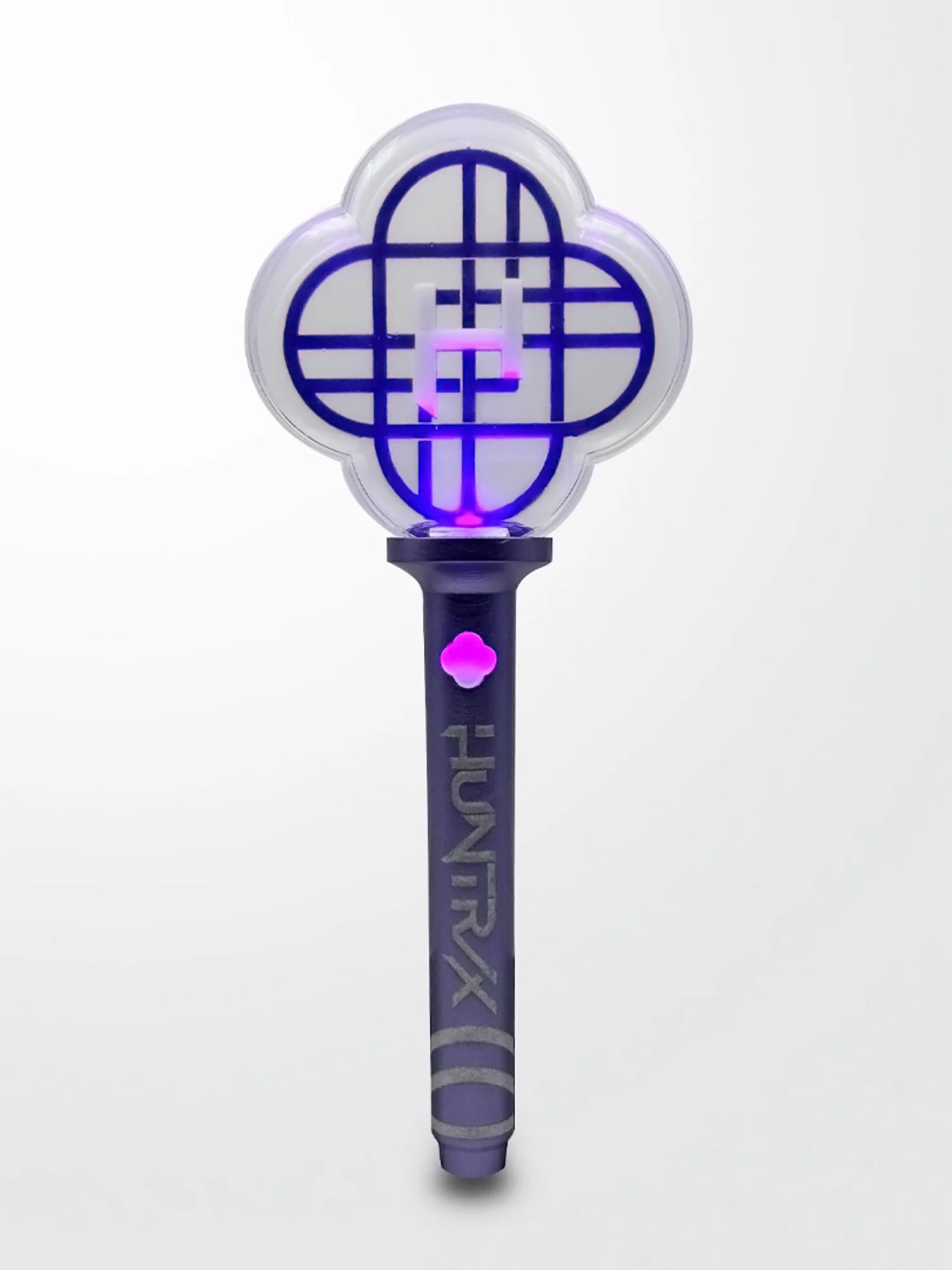 Official HUNTR/X (Huntrix) Prism Lightstick with purple and gold LED glow for Demon Hunters cosplay and concerts