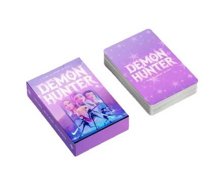 High-definition K-Pop Demon Hunters LOMO cards with a premium holographic laser finish featuring the HUNTR/X members