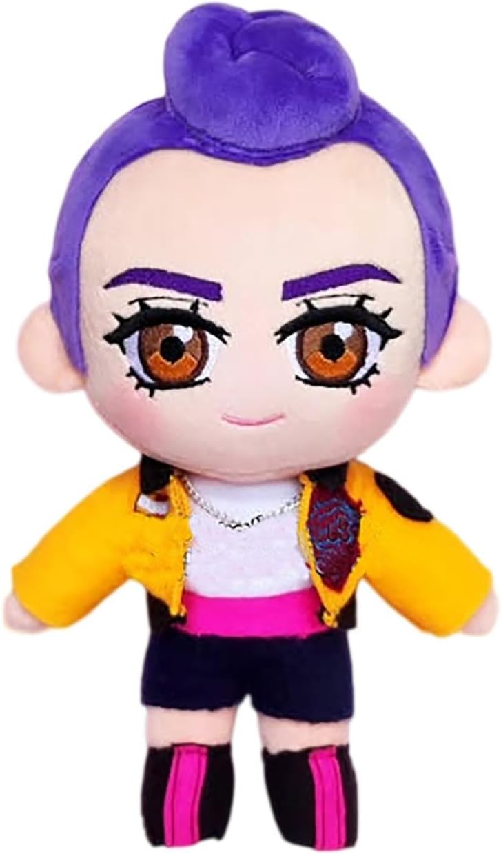 Front view of Rumi plush toy from K-Pop Demon Hunters Huntrix series