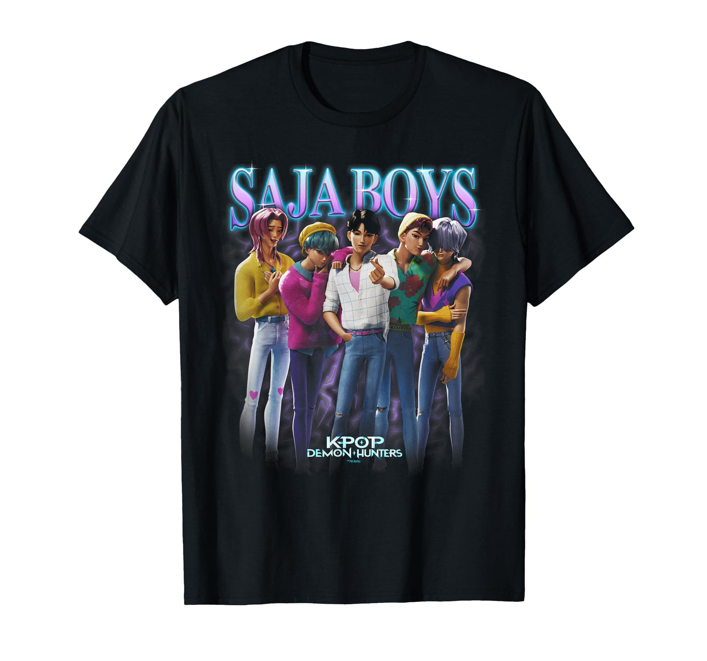 Kpop Demon Hunters Saja Boys Heartthrob Officially Licensed T-Shirt