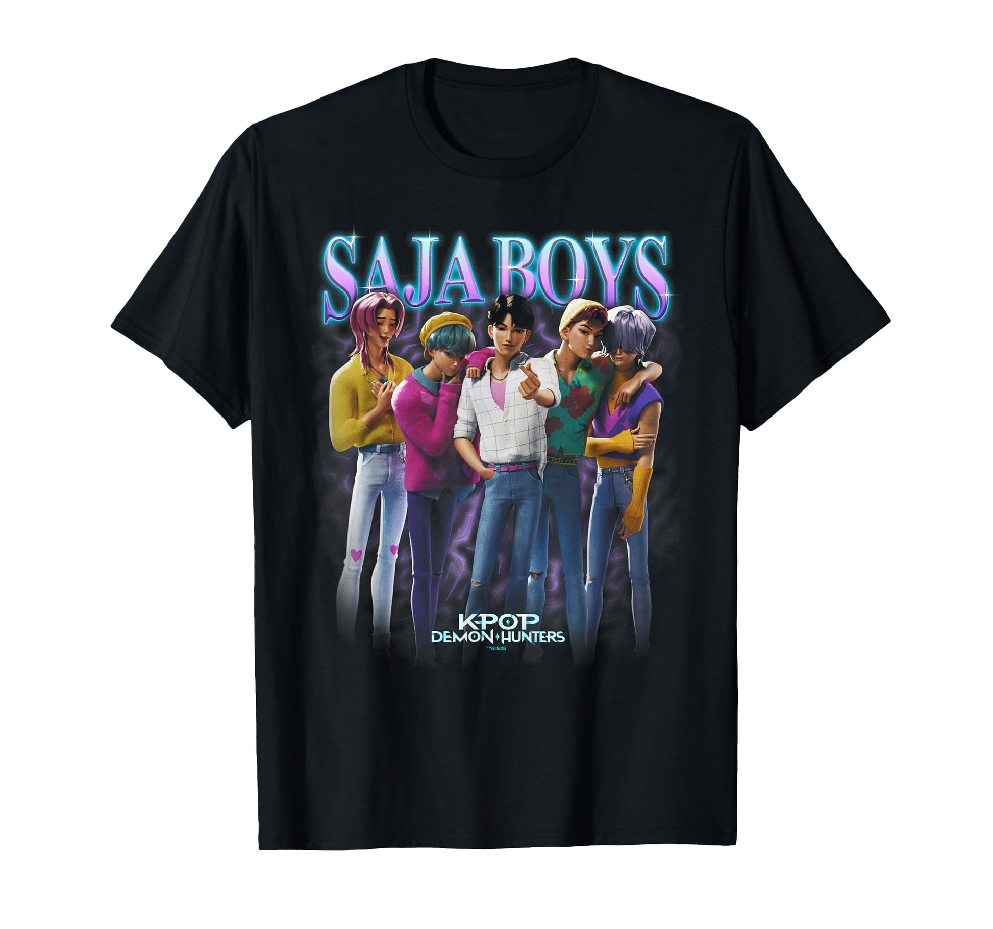 Kpop Demon Hunters Saja Boys Heartthrob Officially Licensed T-Shirt