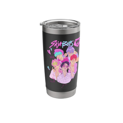 K Pop Demon Hunters Saja Boys Heartthrob Officially Licensed Stainless Steel Insulated Tumbler