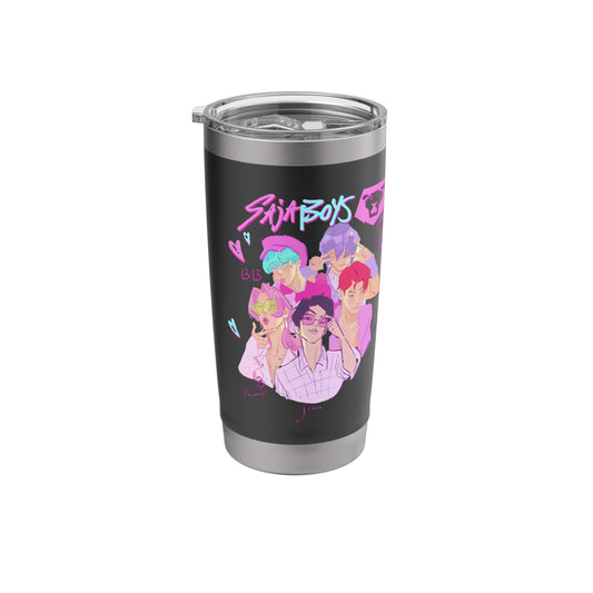K Pop Demon Hunters Saja Boys Heartthrob Officially Licensed Stainless Steel Insulated Tumbler