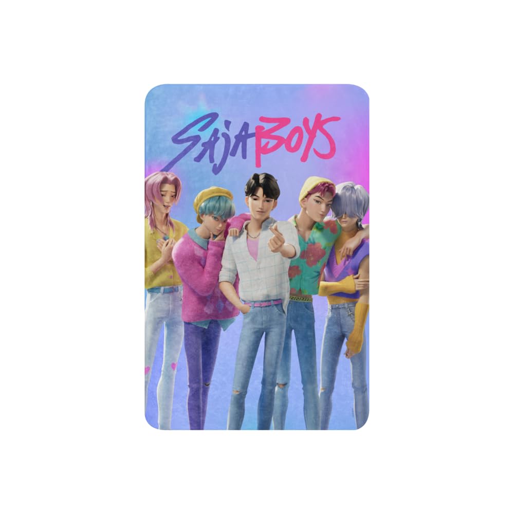 K-Pop Demon Hunters Saja Boys Sherpa Blanket - Officially Licensed Huntrix